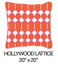 Hollywood Lattice Orange/Pink